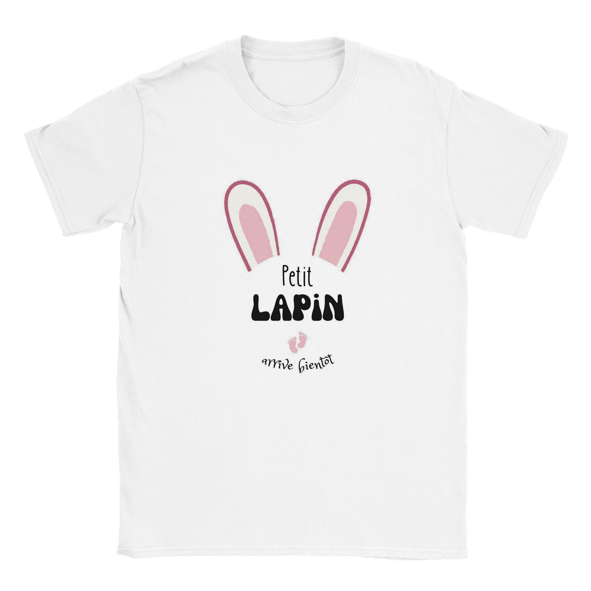 Tshirt annonce arrivee de bébé "Petit Lapin "