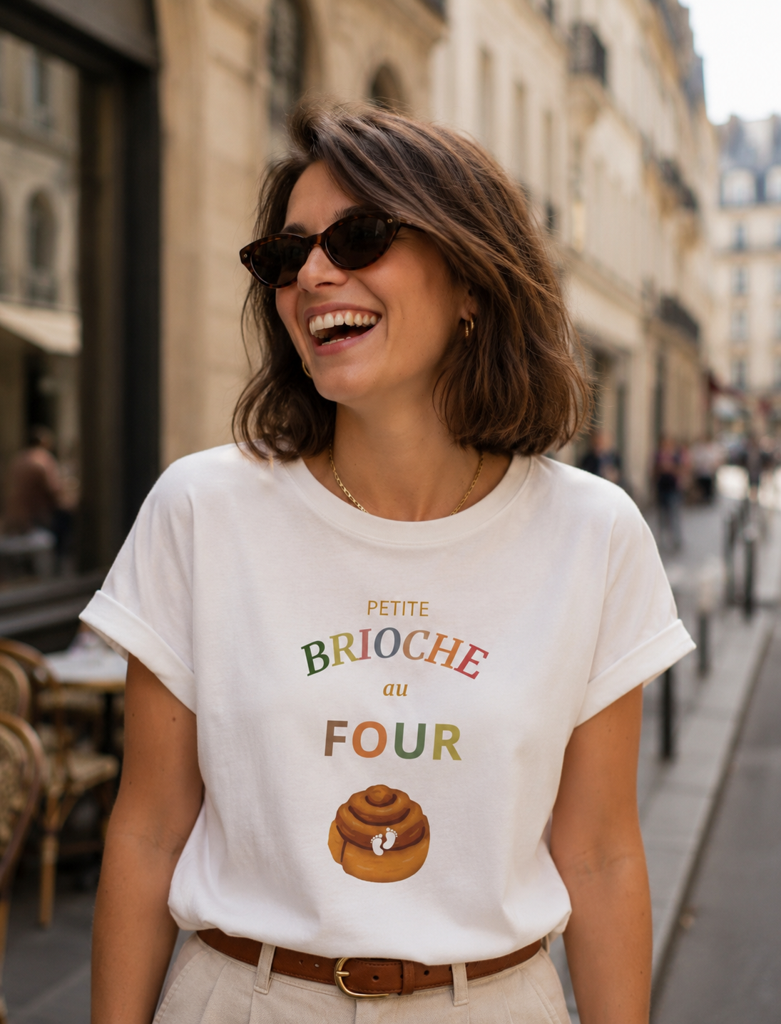 Tshirt d'annonce de grossesse " Brioche "